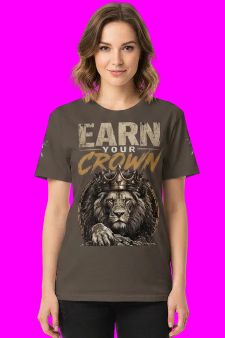 V.I.M 'Earn Your Crown' Lion Tee - Velvet Ink Market (V.I.M)