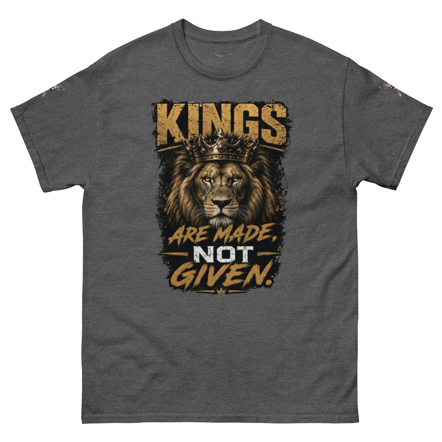 V.I.M 'Kings Are Made, Not Given' Lion Tee - Velvet Ink Market (V.I.M)