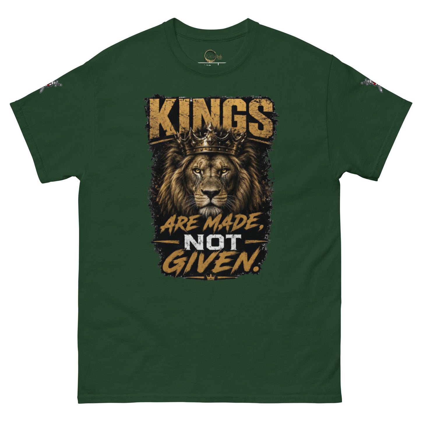 V.I.M 'Kings Are Made, Not Given' Lion Tee - Velvet Ink Market (V.I.M)