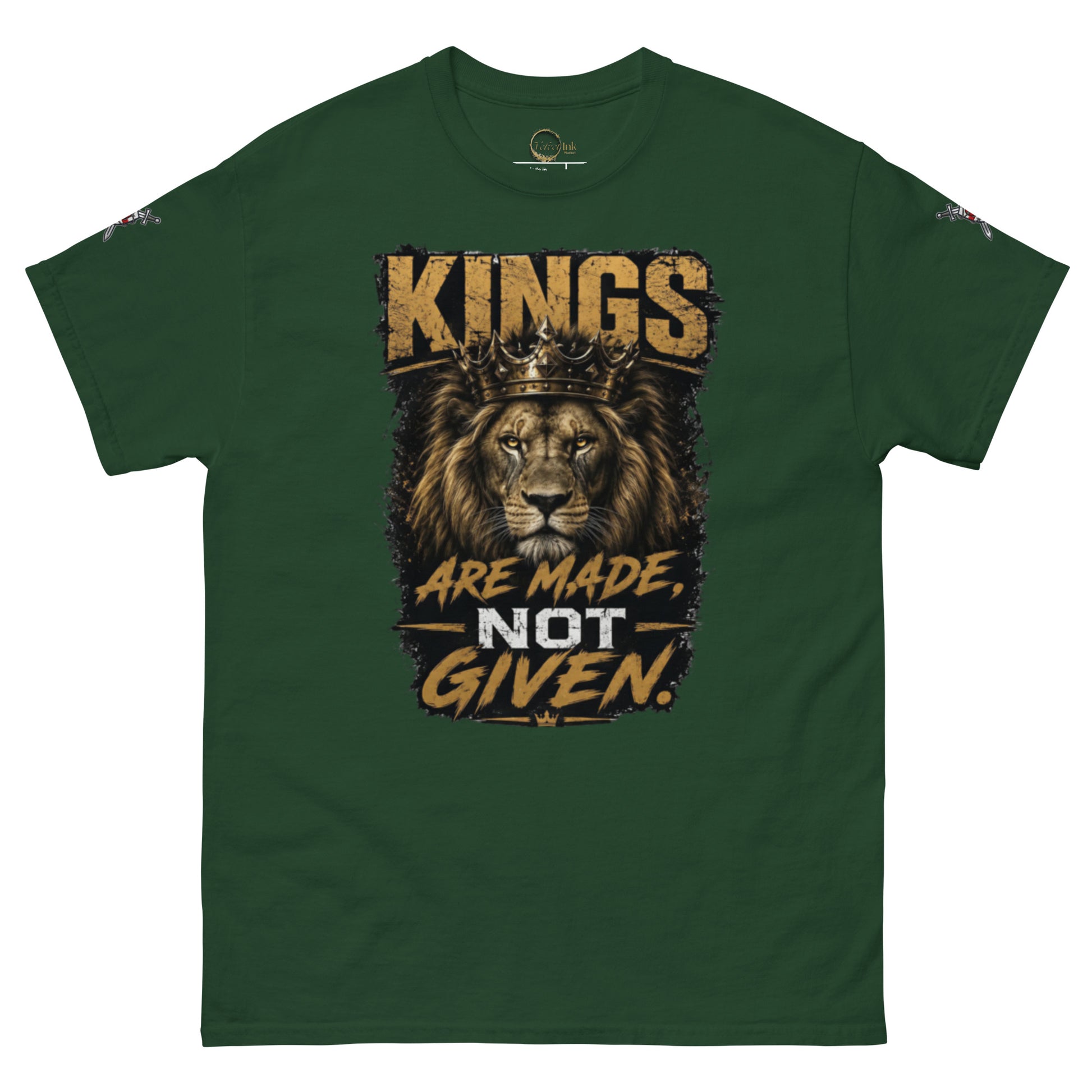 V.I.M 'Kings Are Made, Not Given' Lion Tee - Velvet Ink Market (V.I.M)