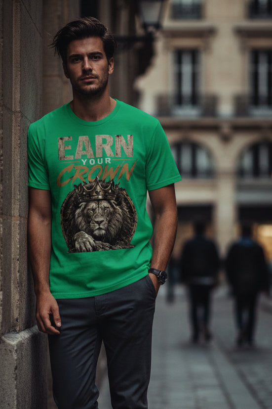 V.I.M 'Earn Your Crown' Lion Tee - Velvet Ink Market (V.I.M)