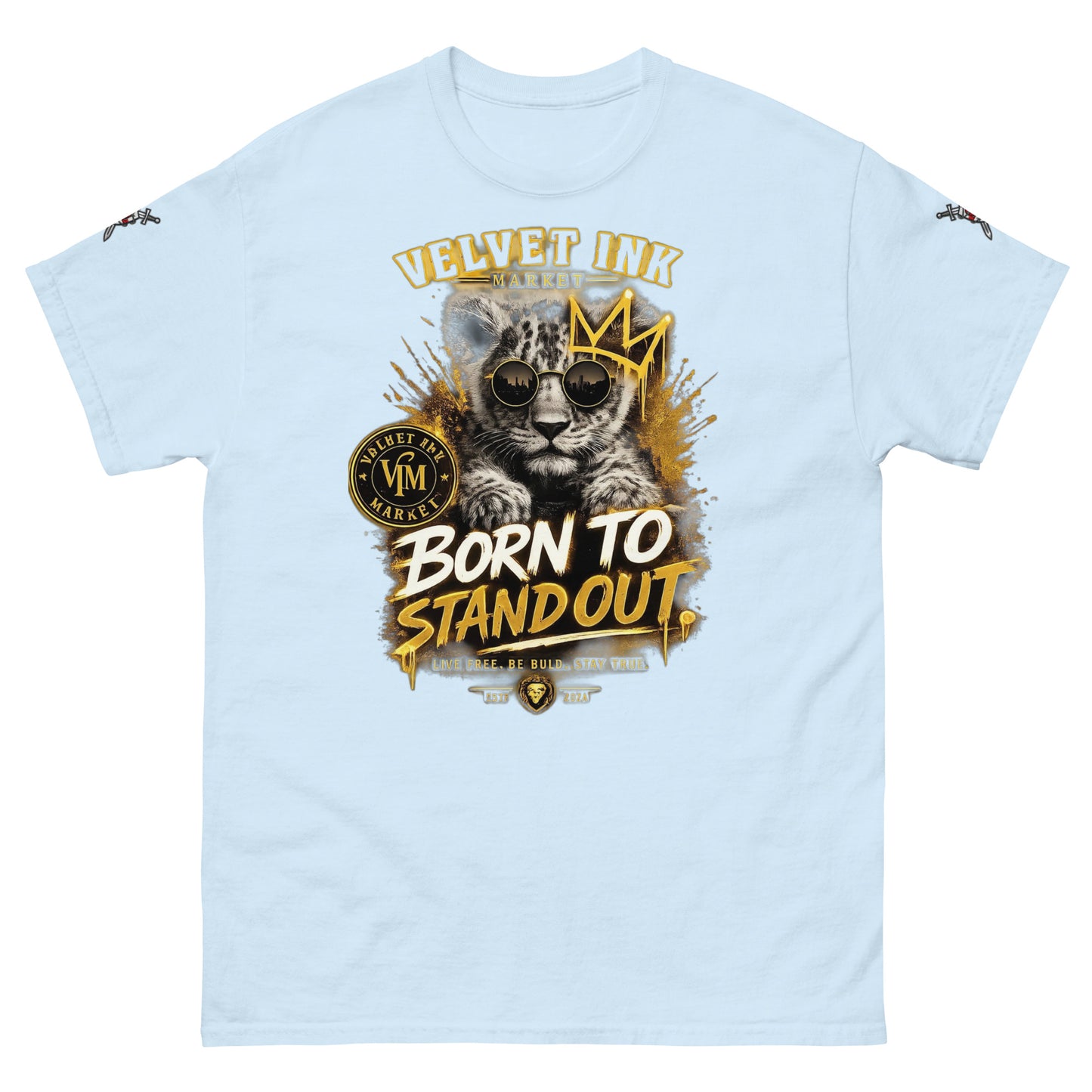 V.I.M 'Born to Stand Out' Lion Cub Tee - Velvet Ink Market (V.I.M)