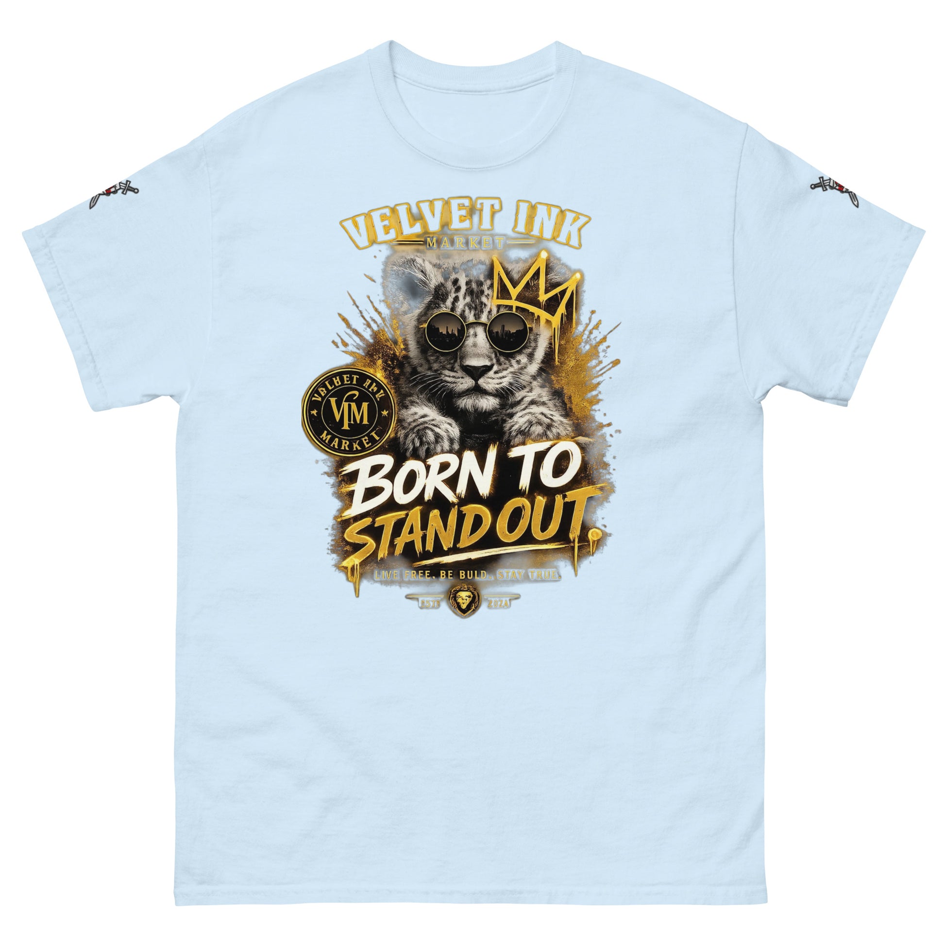 V.I.M 'Born to Stand Out' Lion Cub Tee - Velvet Ink Market (V.I.M)