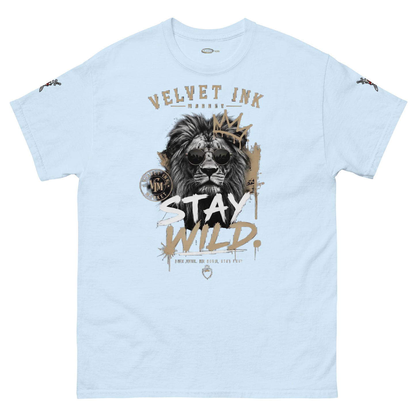 V.I.M 'Stay Wild' Lion Tee - Velvet Ink Market (V.I.M)