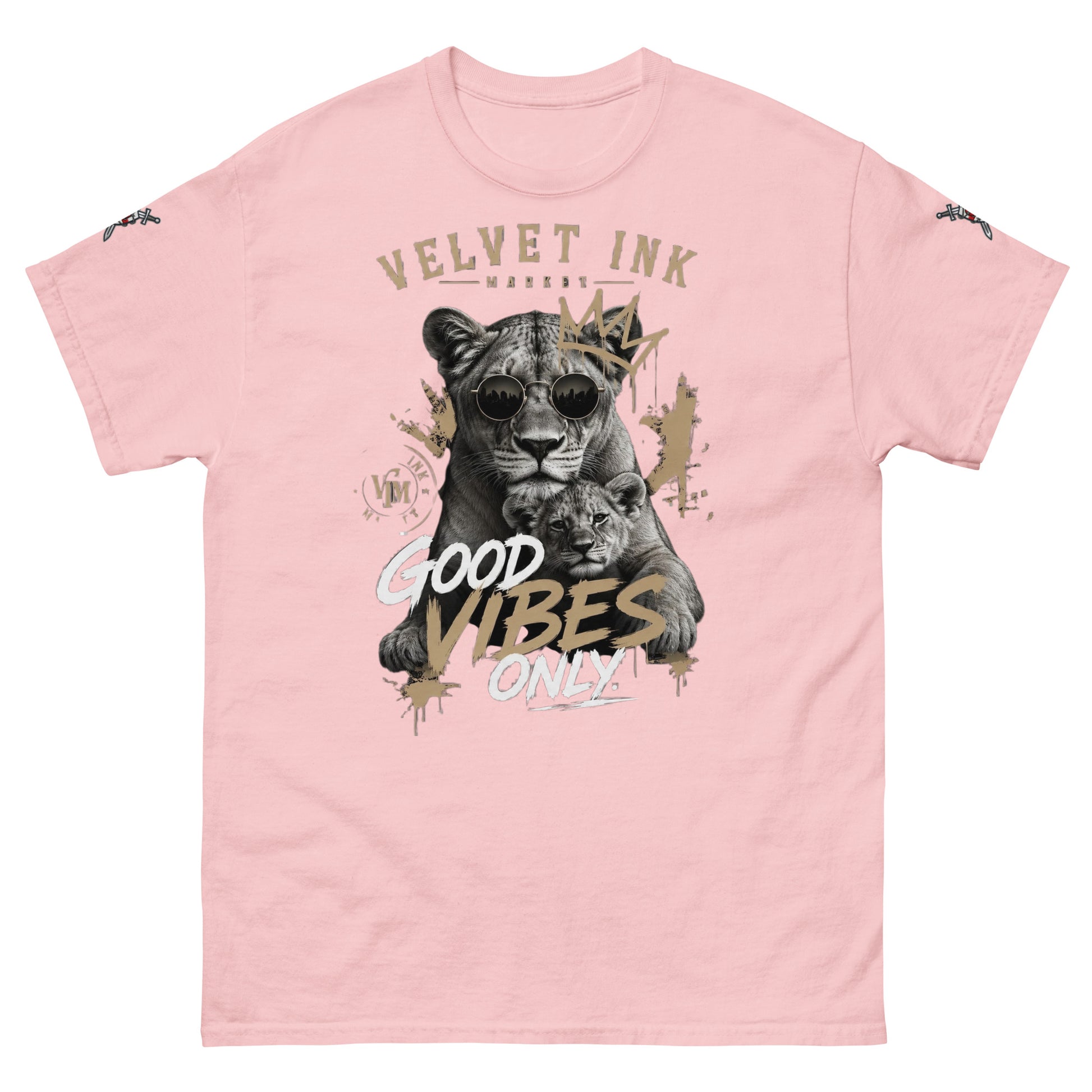 V.I.M 'Good Vibes' Lion Family Tee - Velvet Ink Market (V.I.M)