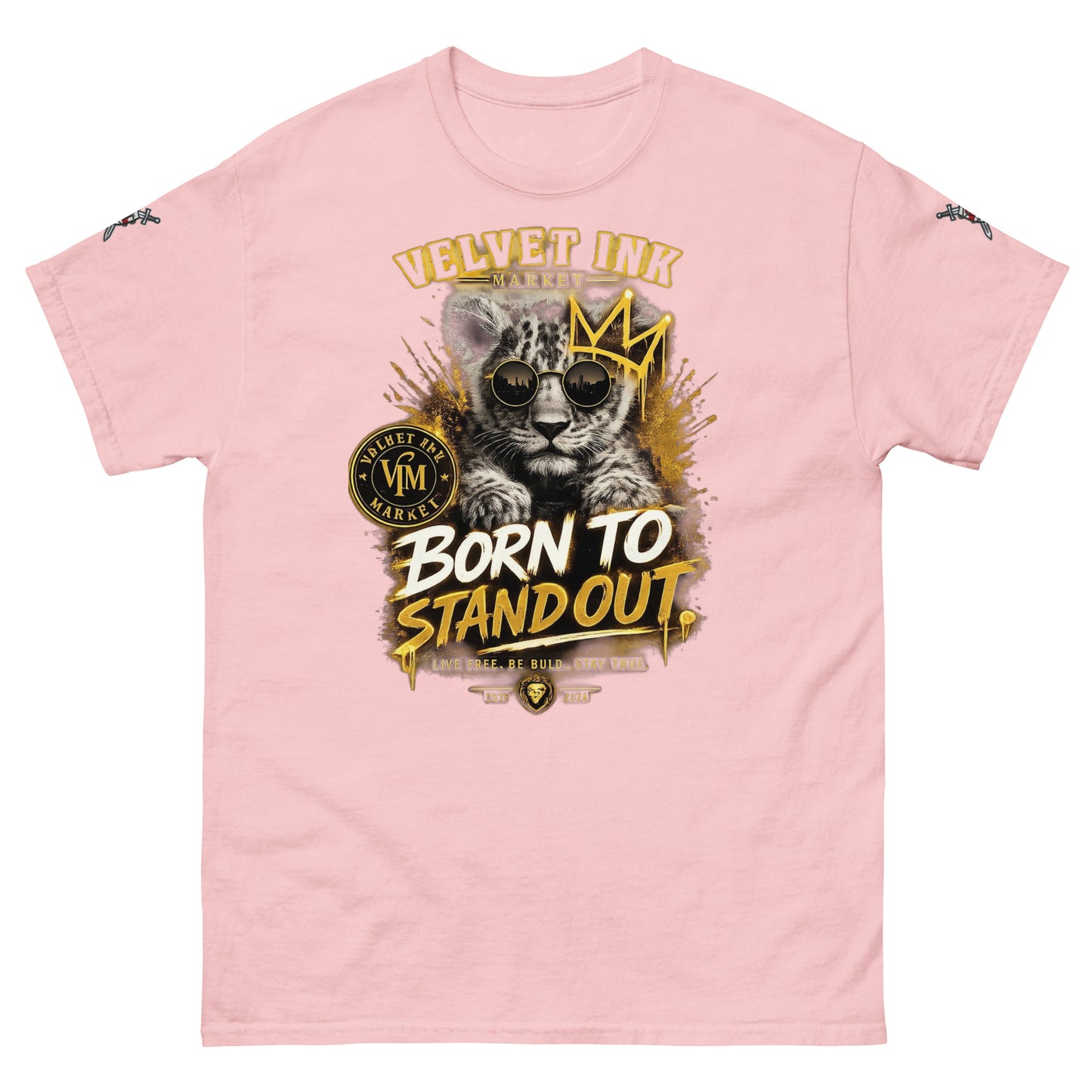 V.I.M 'Born to Stand Out' Lion Cub Tee - Velvet Ink Market (V.I.M)