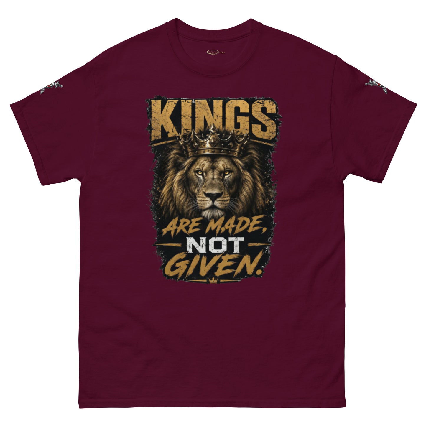 V.I.M 'Kings Are Made, Not Given' Lion Tee - Velvet Ink Market (V.I.M)