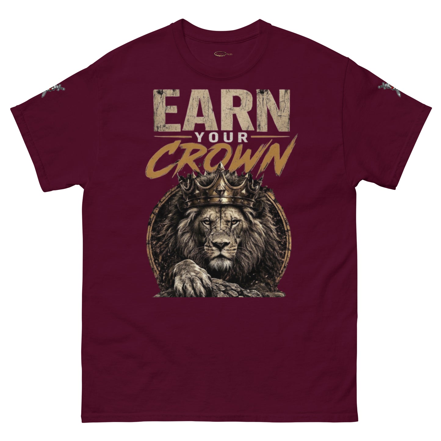 V.I.M 'Earn Your Crown' Lion Tee - Velvet Ink Market (V.I.M)