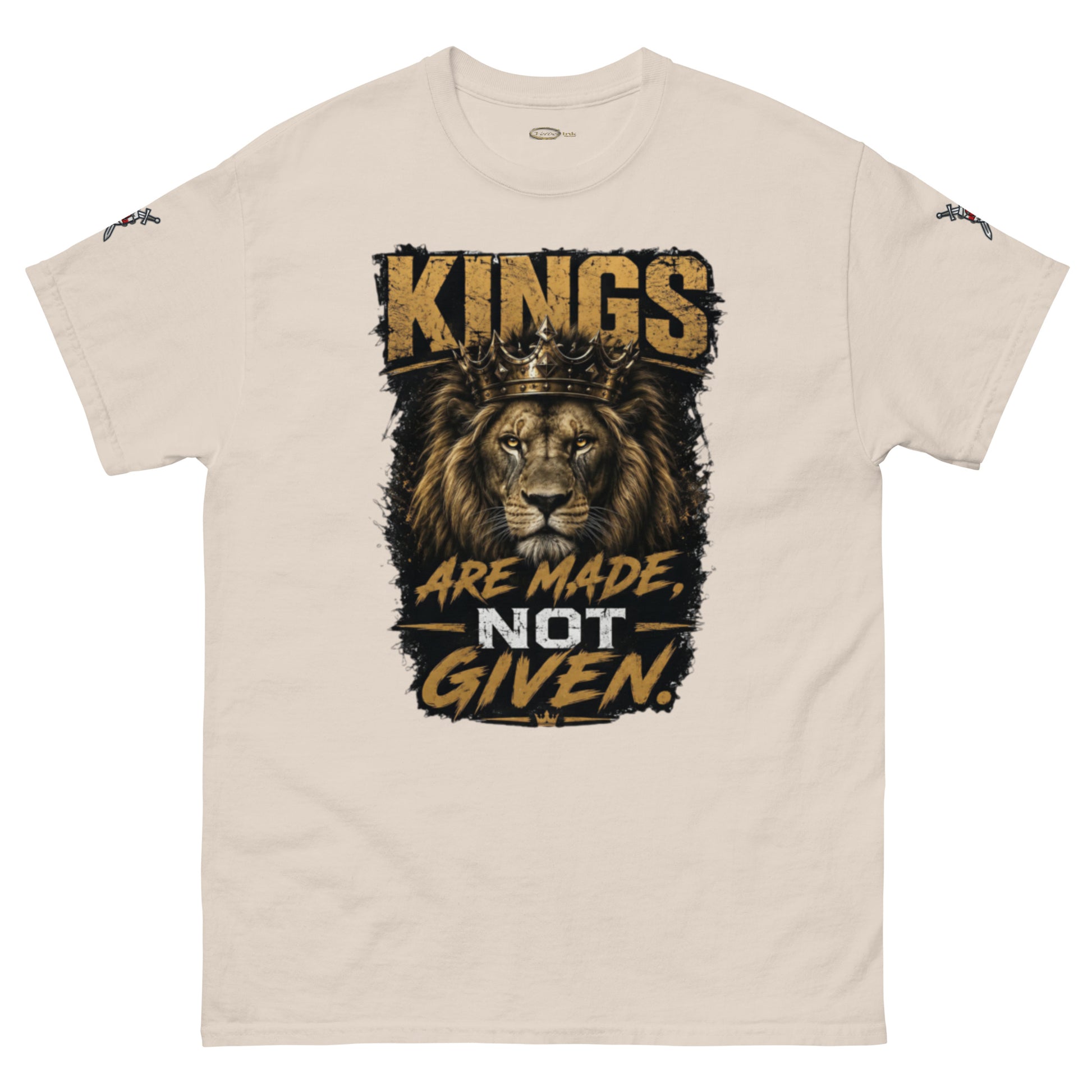 V.I.M 'Kings Are Made, Not Given' Lion Tee - Velvet Ink Market (V.I.M)