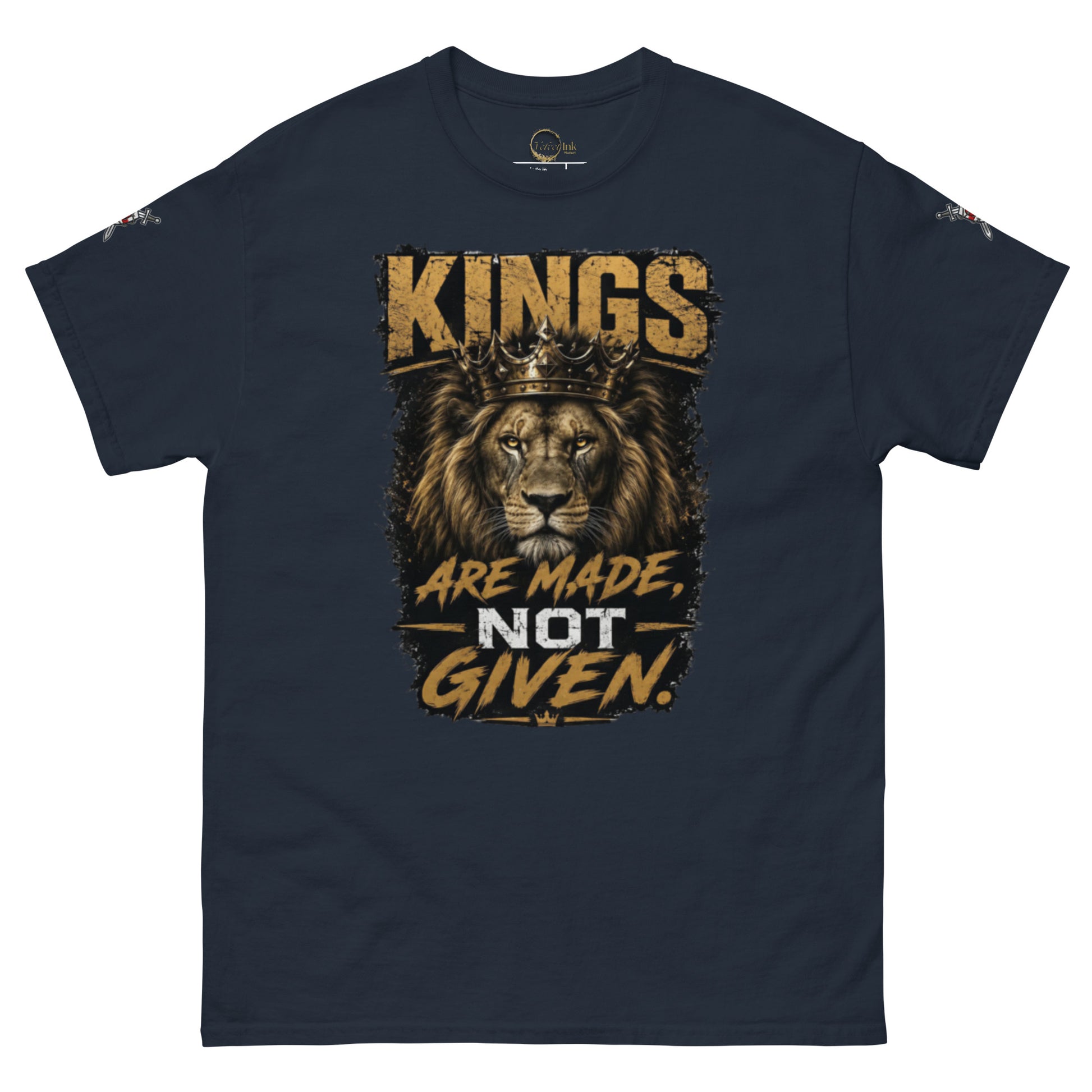 V.I.M 'Kings Are Made, Not Given' Lion Tee - Velvet Ink Market (V.I.M)