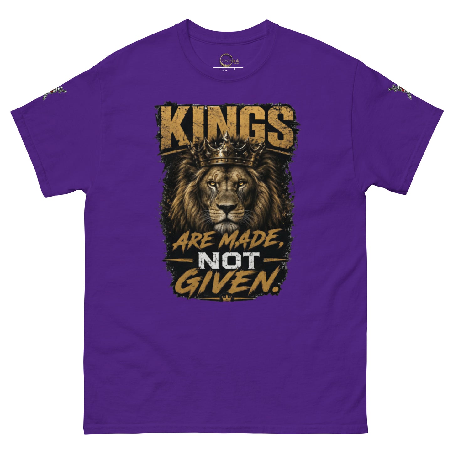 V.I.M 'Kings Are Made, Not Given' Lion Tee - Velvet Ink Market (V.I.M)