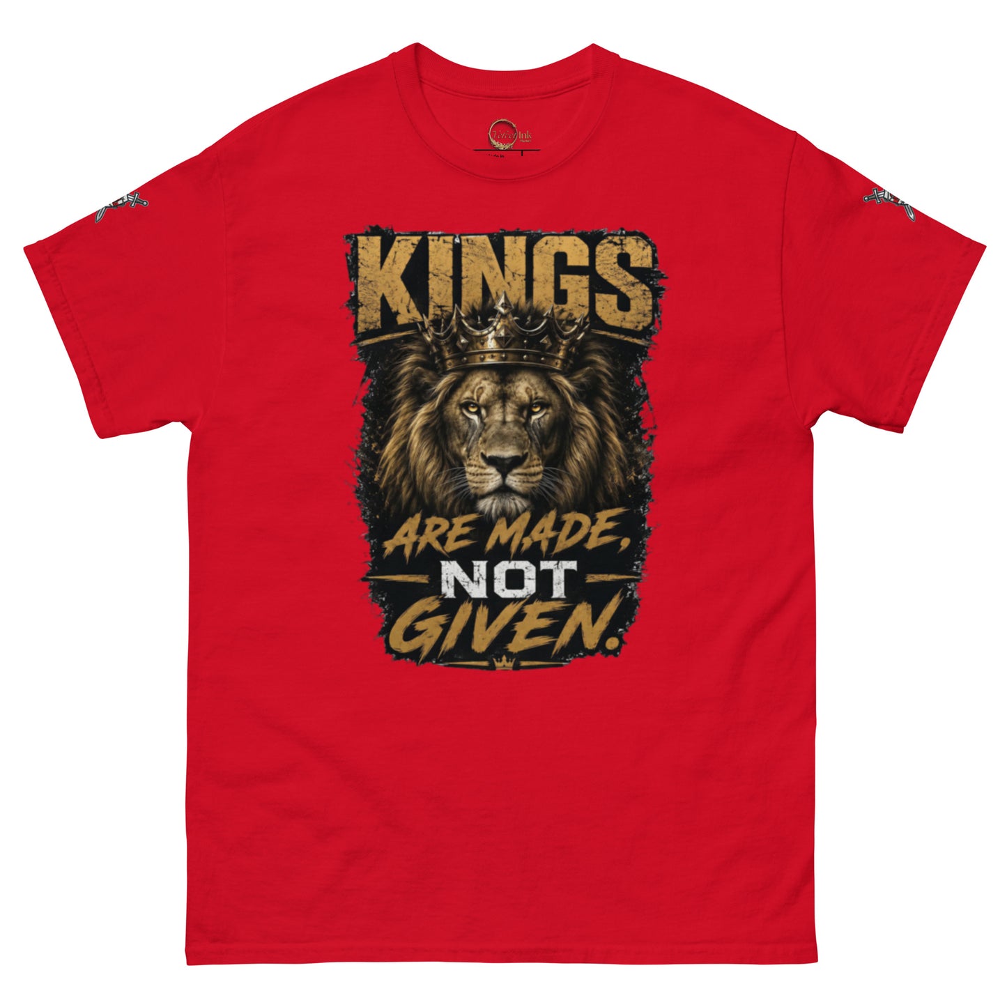 V.I.M 'Kings Are Made, Not Given' Lion Tee - Velvet Ink Market (V.I.M)