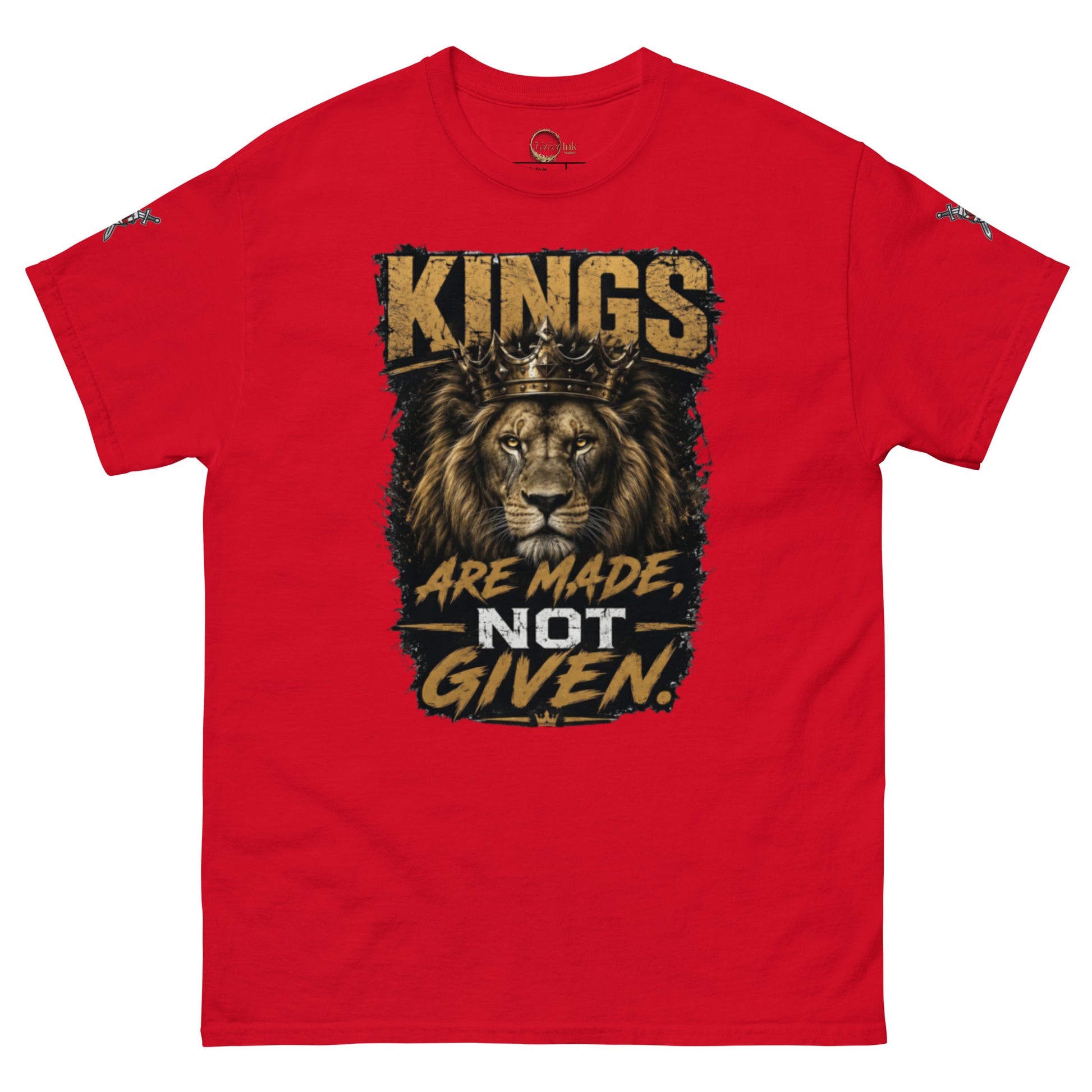 V.I.M 'Kings Are Made, Not Given' Lion Tee - Velvet Ink Market (V.I.M)
