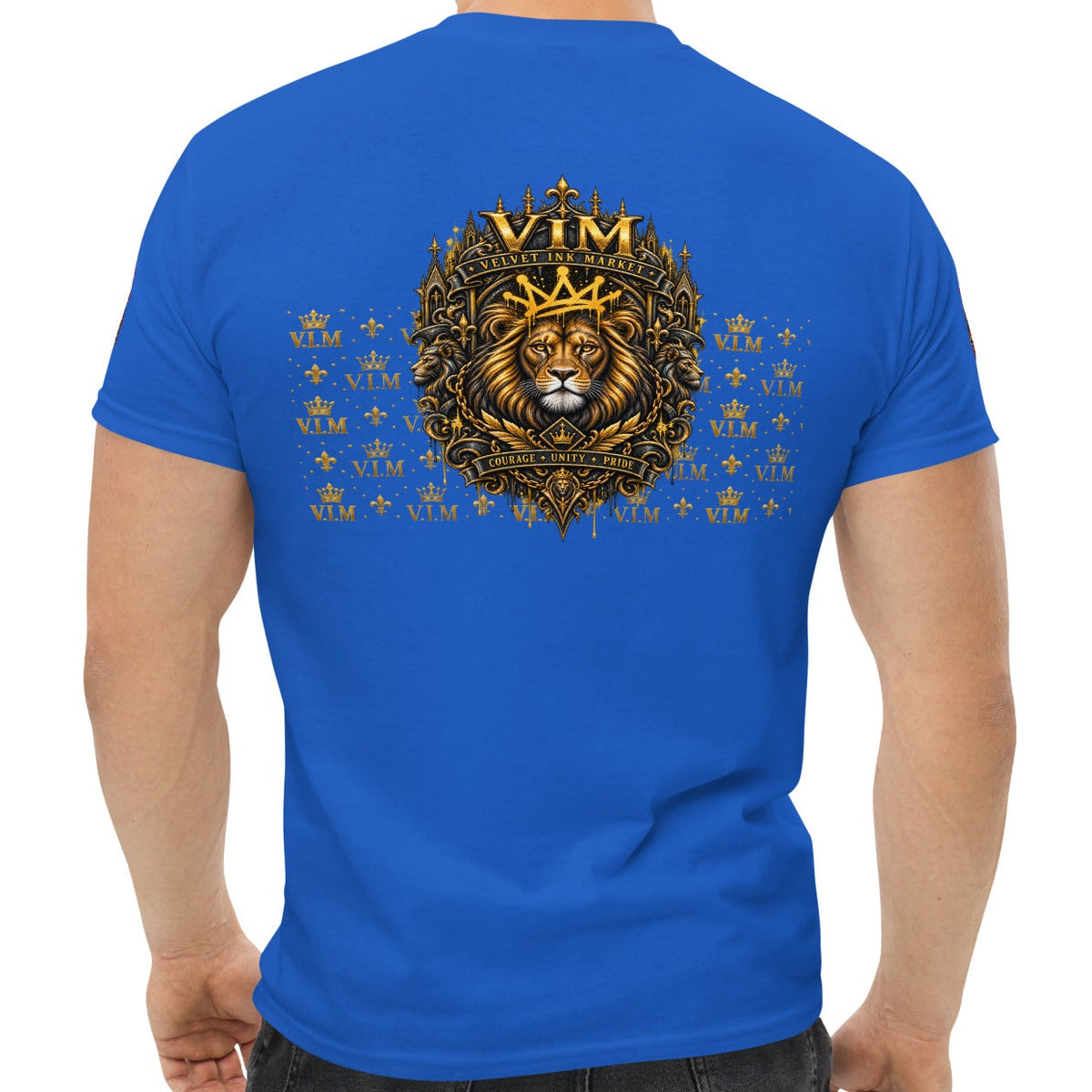 Velvet Ink Market Good Vibes Only Lion T-Shirt, back view (additional photo 3).