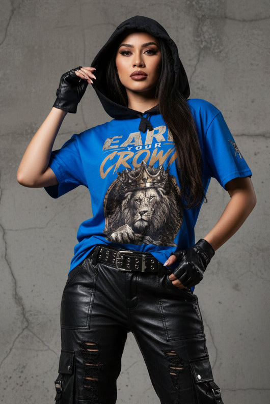 V.I.M 'Earn Your Crown' Lion Tee - Velvet Ink Market (V.I.M)