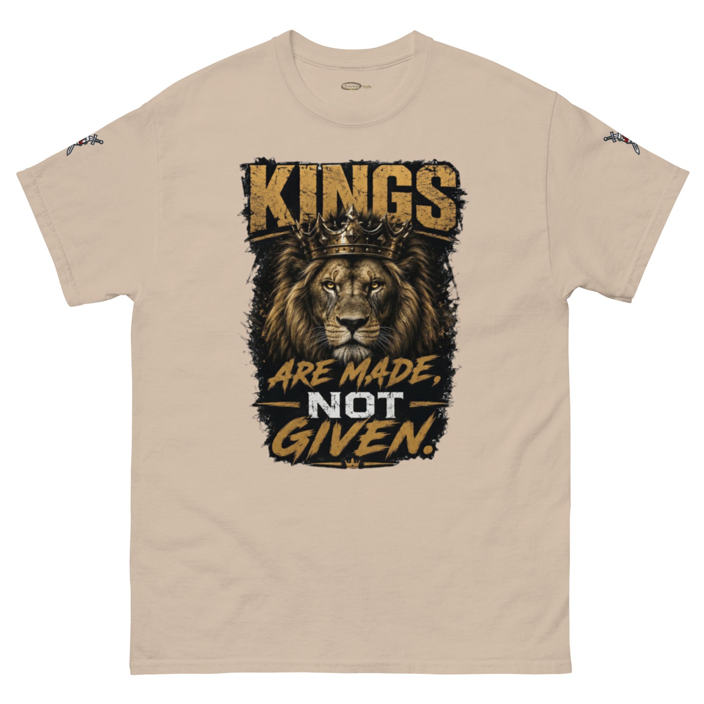 V.I.M 'Kings Are Made, Not Given' Lion Tee - Velvet Ink Market (V.I.M)