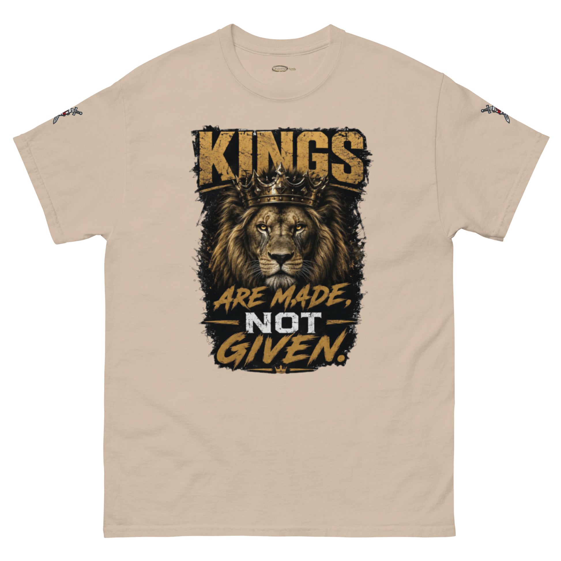 V.I.M 'Kings Are Made, Not Given' Lion Tee - Velvet Ink Market (V.I.M)