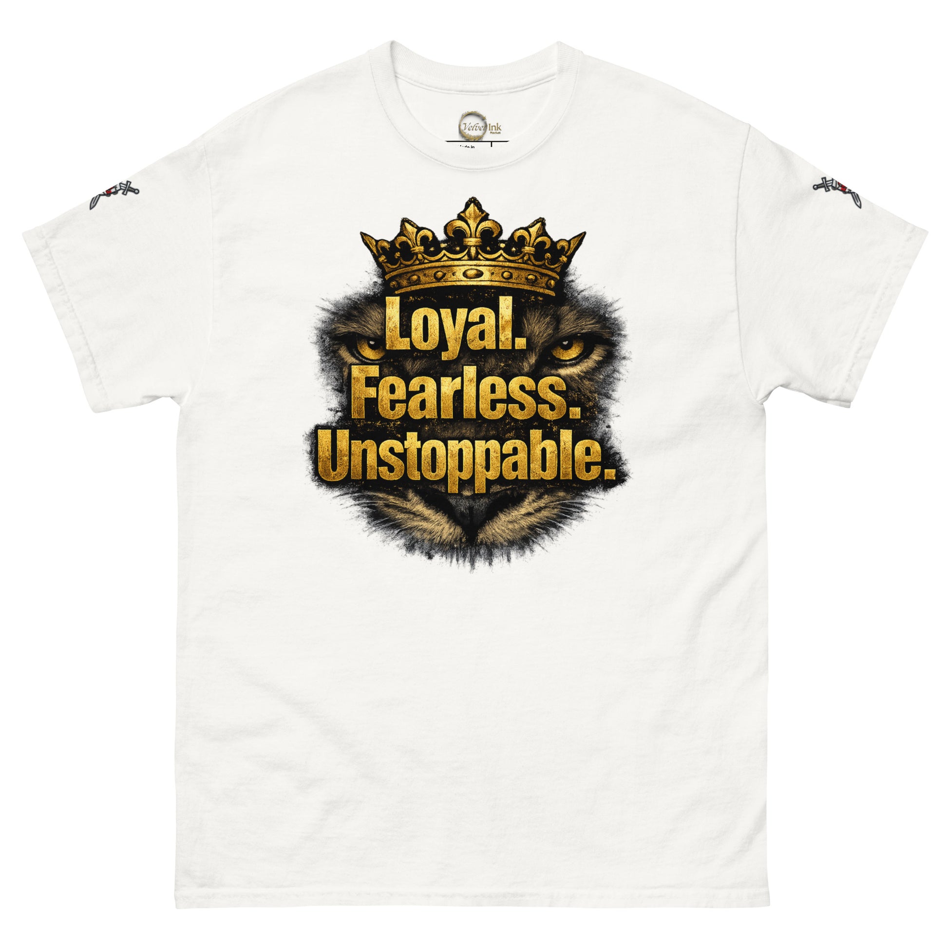 V.I.M 'Loyal. Fearless. Unstoppable.' Lion Tee - Velvet Ink Market (V.I.M)
