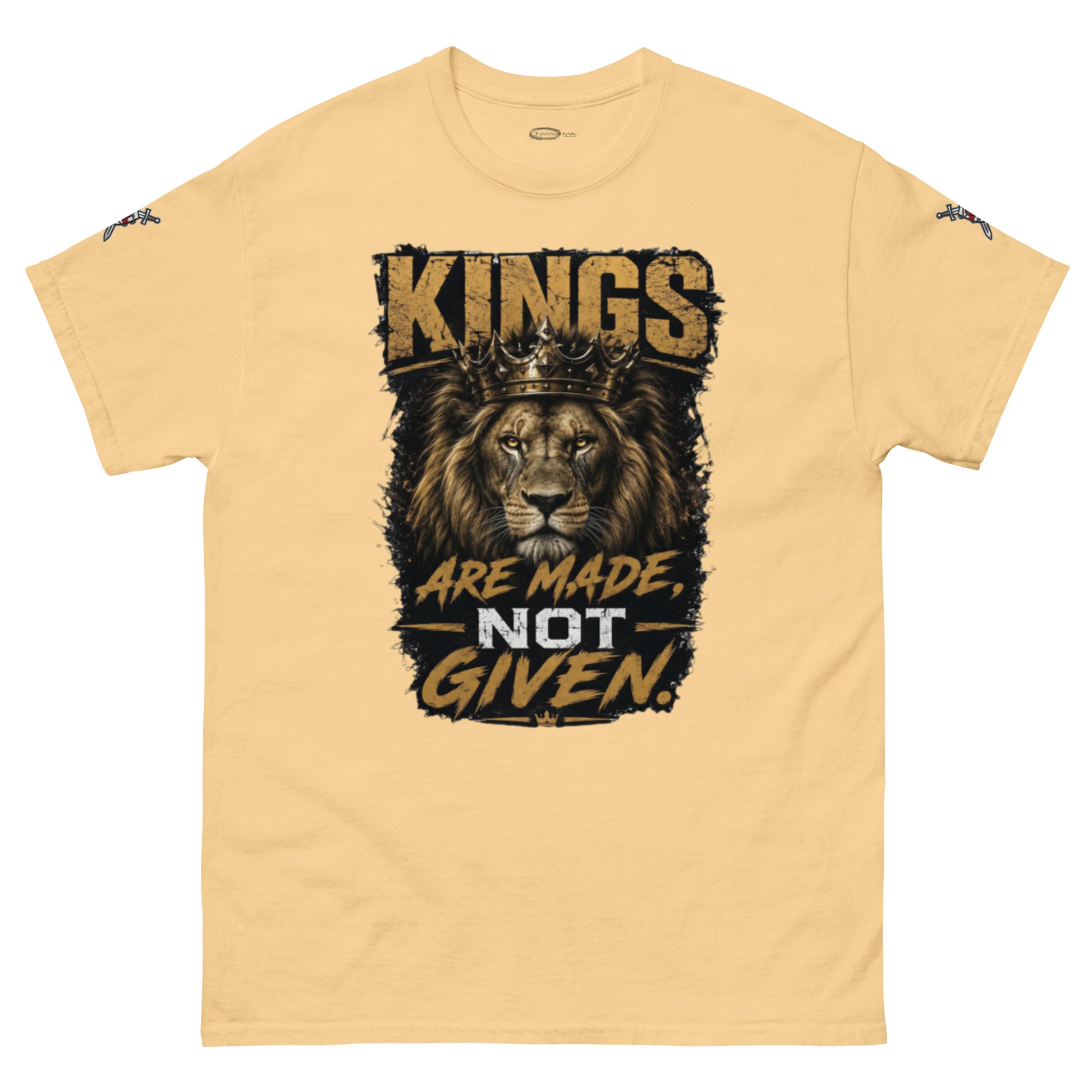 V.I.M 'Kings Are Made, Not Given' Lion Tee - Velvet Ink Market (V.I.M)