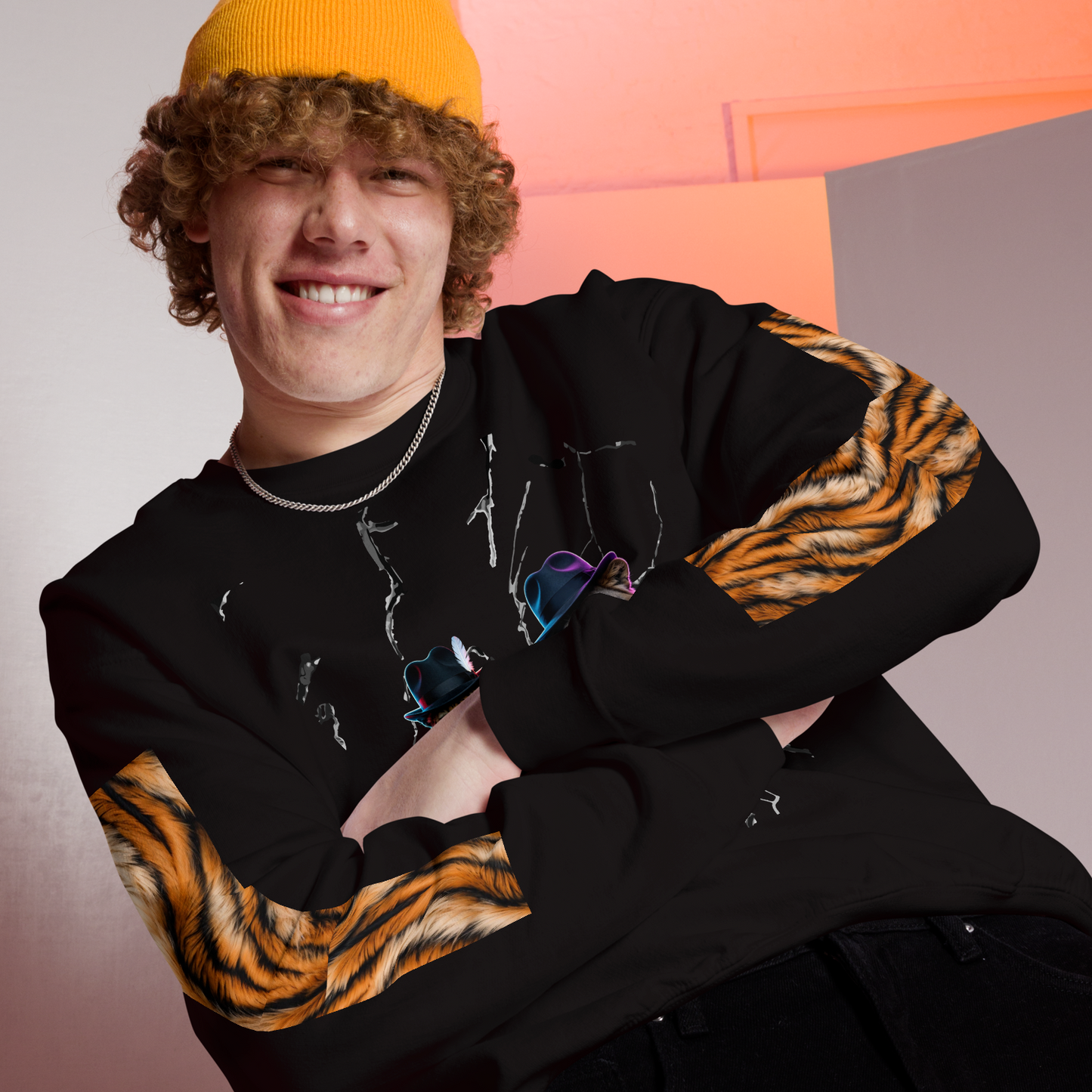 Wild Boys Feline Edition Graphic Sweatshirt - Velvet Ink Market (V.I.M)