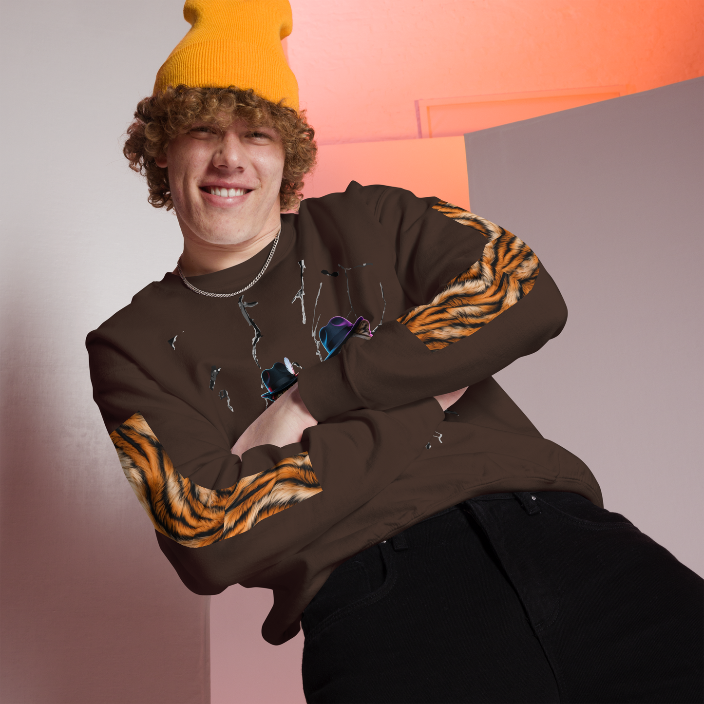 Wild Boys Feline Edition Graphic Sweatshirt - Velvet Ink Market (V.I.M)