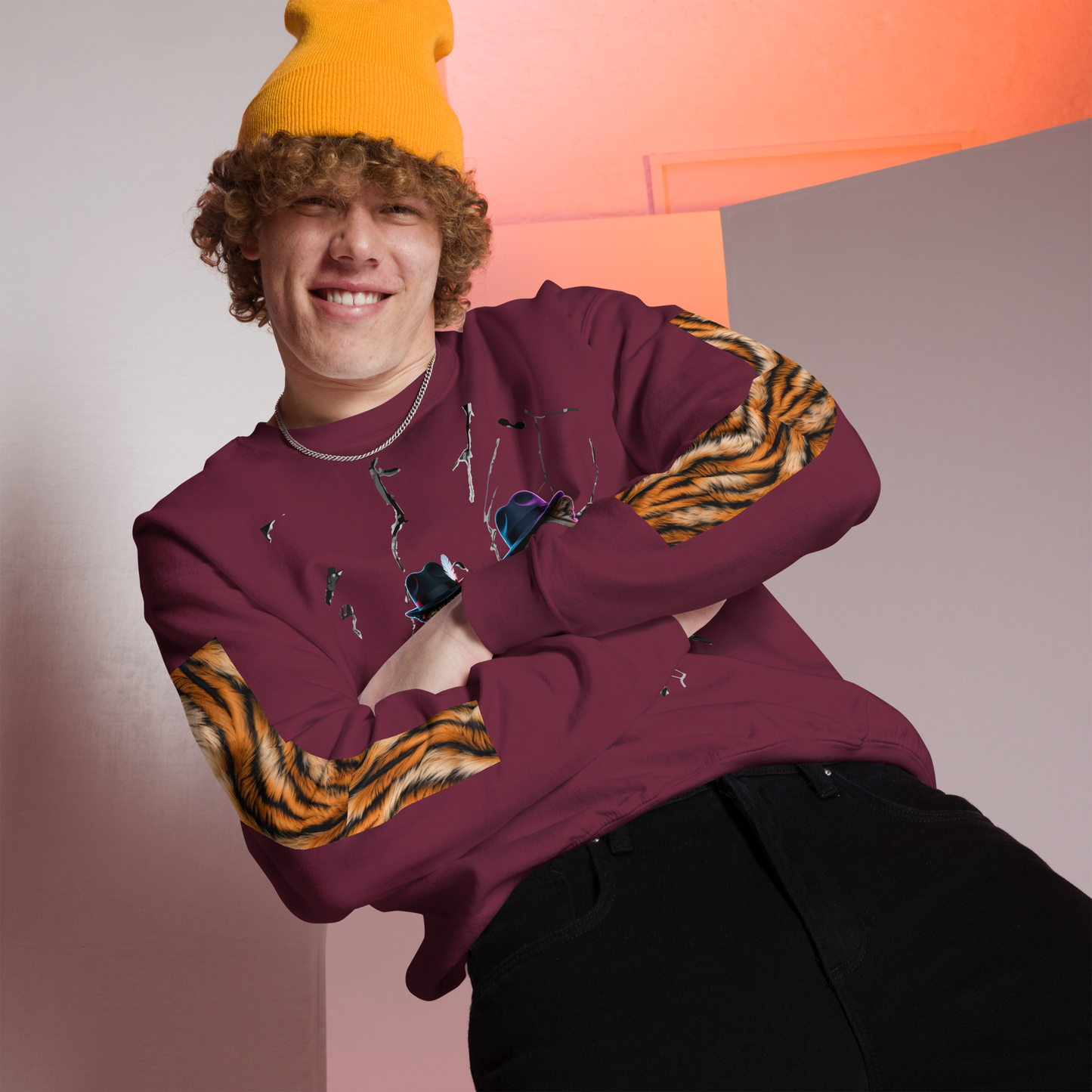 Wild Boys Feline Edition Graphic Sweatshirt - Velvet Ink Market (V.I.M)