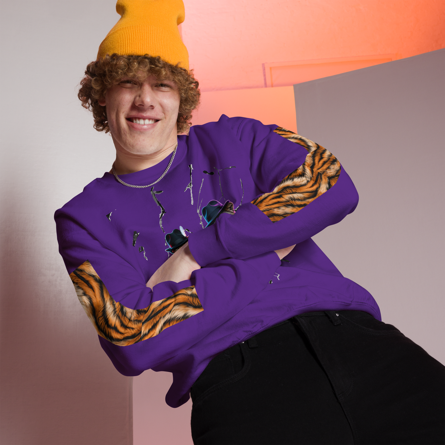 Wild Boys Feline Edition Graphic Sweatshirt - Velvet Ink Market (V.I.M)
