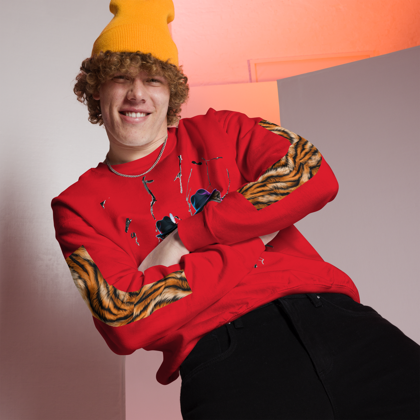 Wild Boys Feline Edition Graphic Sweatshirt - Velvet Ink Market (V.I.M)