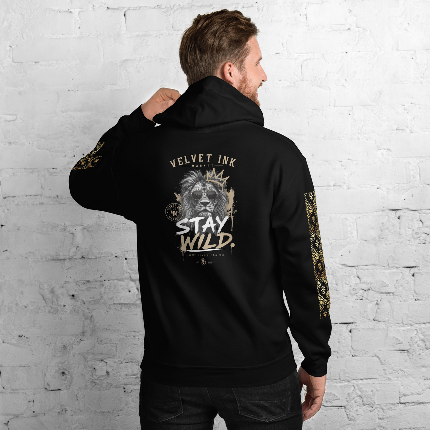 Wild Boys Primate Edition Graphic Hoodie - Velvet Ink Market (V.I.M)