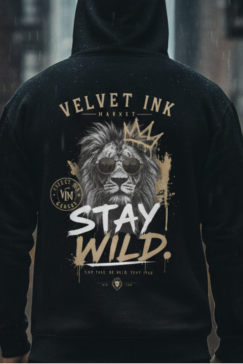 Wild Boys Primate Edition Graphic Hoodie - Velvet Ink Market (V.I.M)