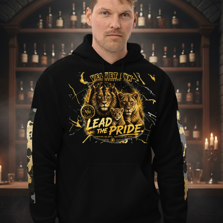 V.I.M Brand "Lead the Pride" Lion Family Pride Hoodie - Velvet Ink Market (V.I.M)