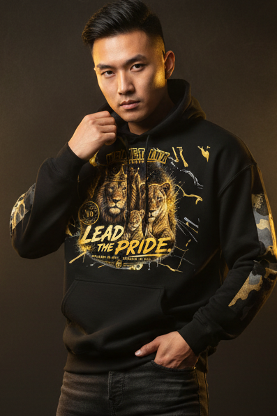 V.I.M Brand "Lead the Pride" Lion Family Pride Hoodie - Velvet Ink Market (V.I.M)
