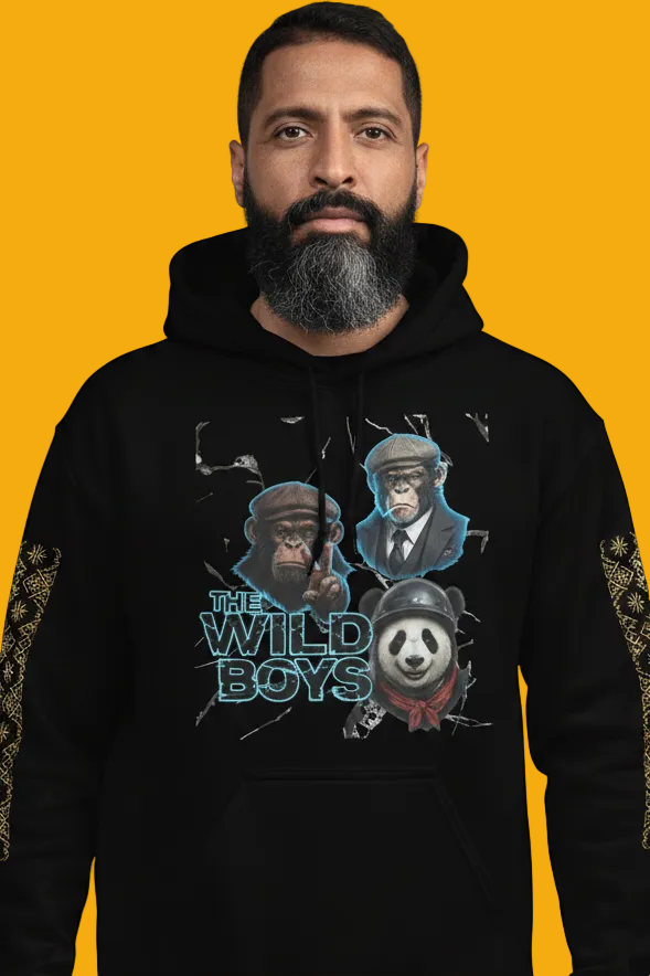 Wild Boys Primate Edition Graphic Hoodie - Velvet Ink Market (V.I.M)