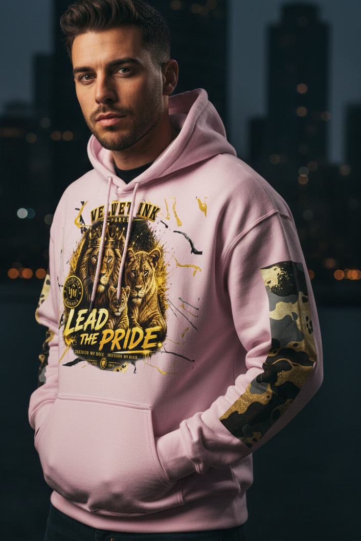 V.I.M Brand "Lead the Pride" Lion Family Pride Hoodie - Velvet Ink Market (V.I.M)