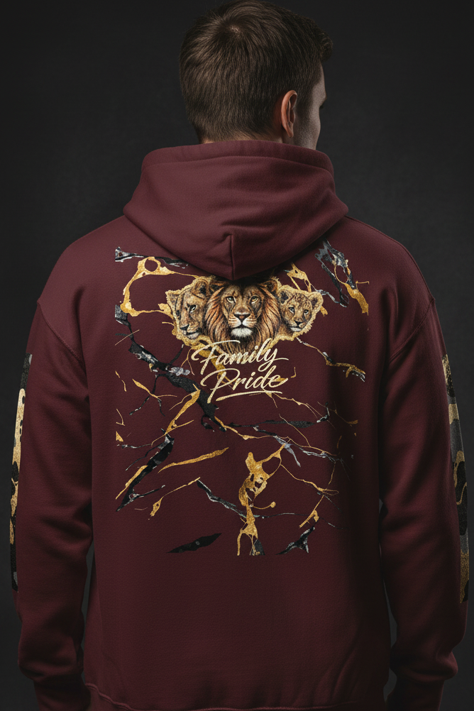 V.I.M Brand "Lead the Pride" Lion Family Pride Hoodie - Velvet Ink Market (V.I.M)