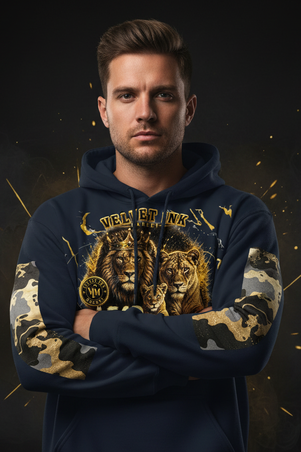 V.I.M Brand "Lead the Pride" Lion Family Pride Hoodie - Velvet Ink Market (V.I.M)