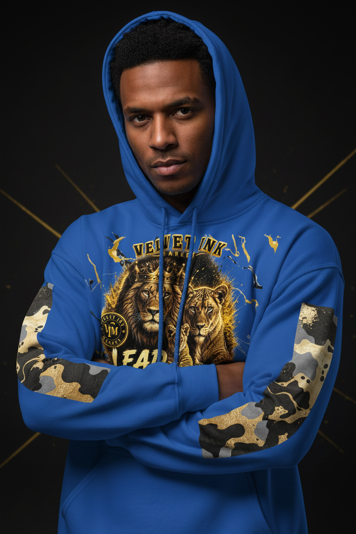 V.I.M Brand "Lead the Pride" Lion Family Pride Hoodie - Velvet Ink Market (V.I.M)