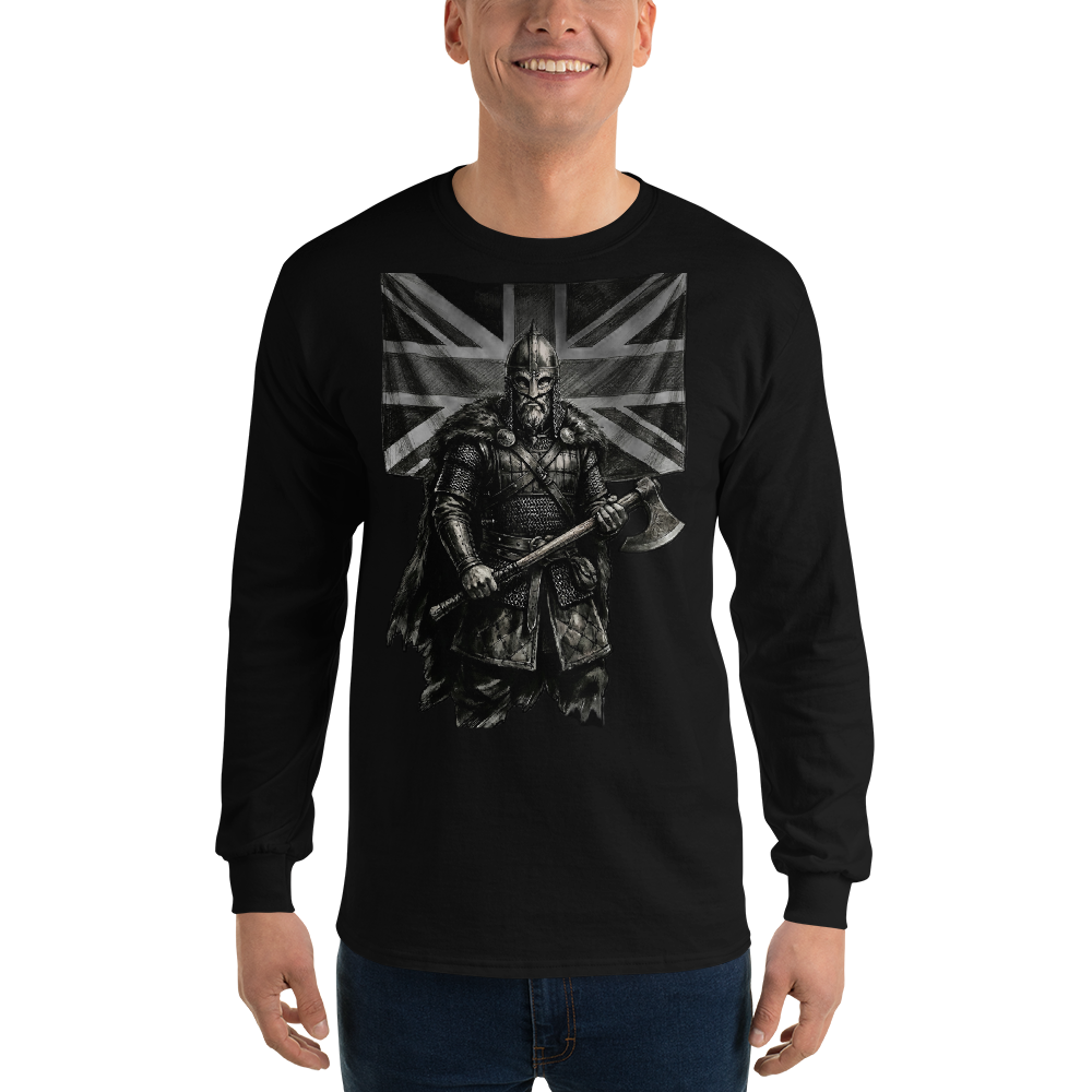 Nordic Viking Tribal Cotton Long Sleeve Shirt - Velvet Ink Market (V.I.M)