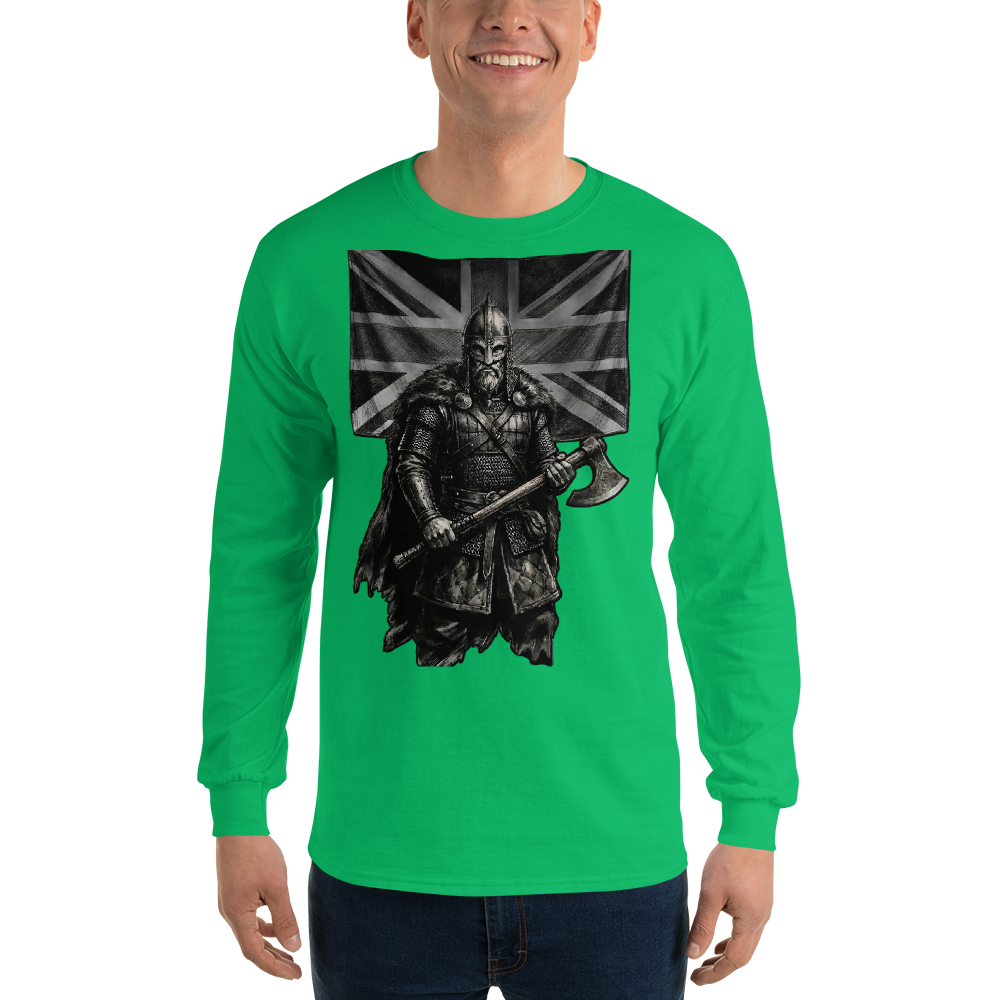 Nordic Viking Tribal Cotton Long Sleeve Shirt - Velvet Ink Market (V.I.M)