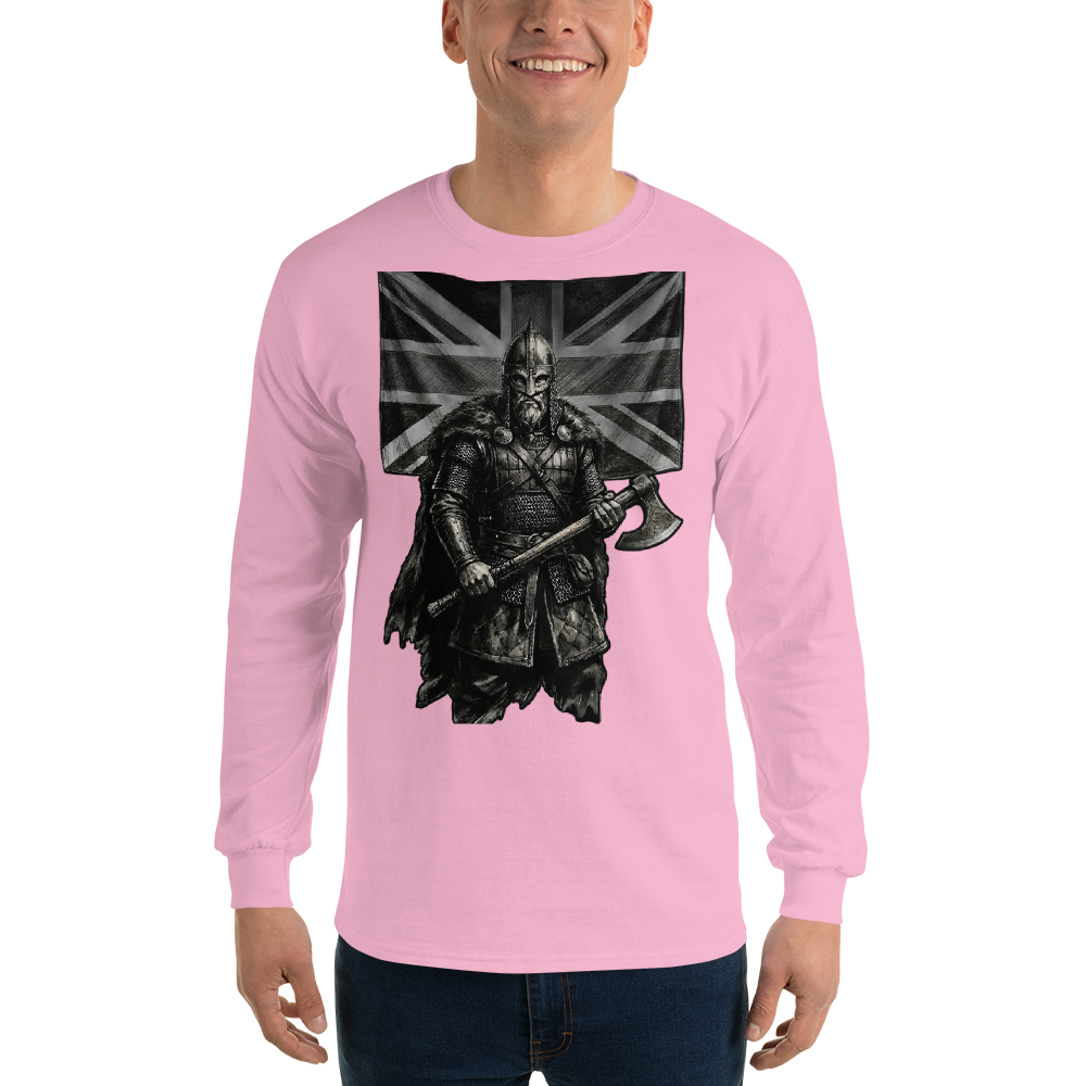 Nordic Viking Tribal Cotton Long Sleeve Shirt - Velvet Ink Market (V.I.M)