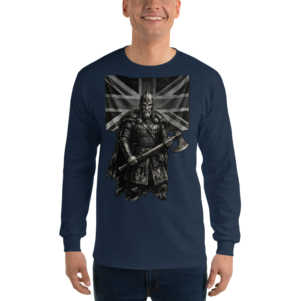 Nordic Viking Tribal Cotton Long Sleeve Shirt - Velvet Ink Market (V.I.M)