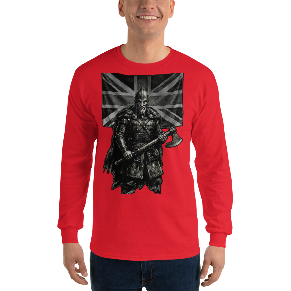 Nordic Viking Tribal Cotton Long Sleeve Shirt - Velvet Ink Market (V.I.M)