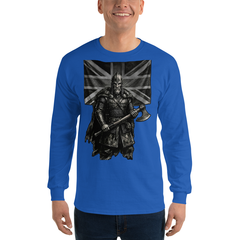 Nordic Viking Tribal Cotton Long Sleeve Shirt - Velvet Ink Market (V.I.M)