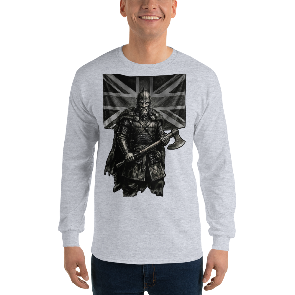 Nordic Viking Tribal Cotton Long Sleeve Shirt - Velvet Ink Market (V.I.M)