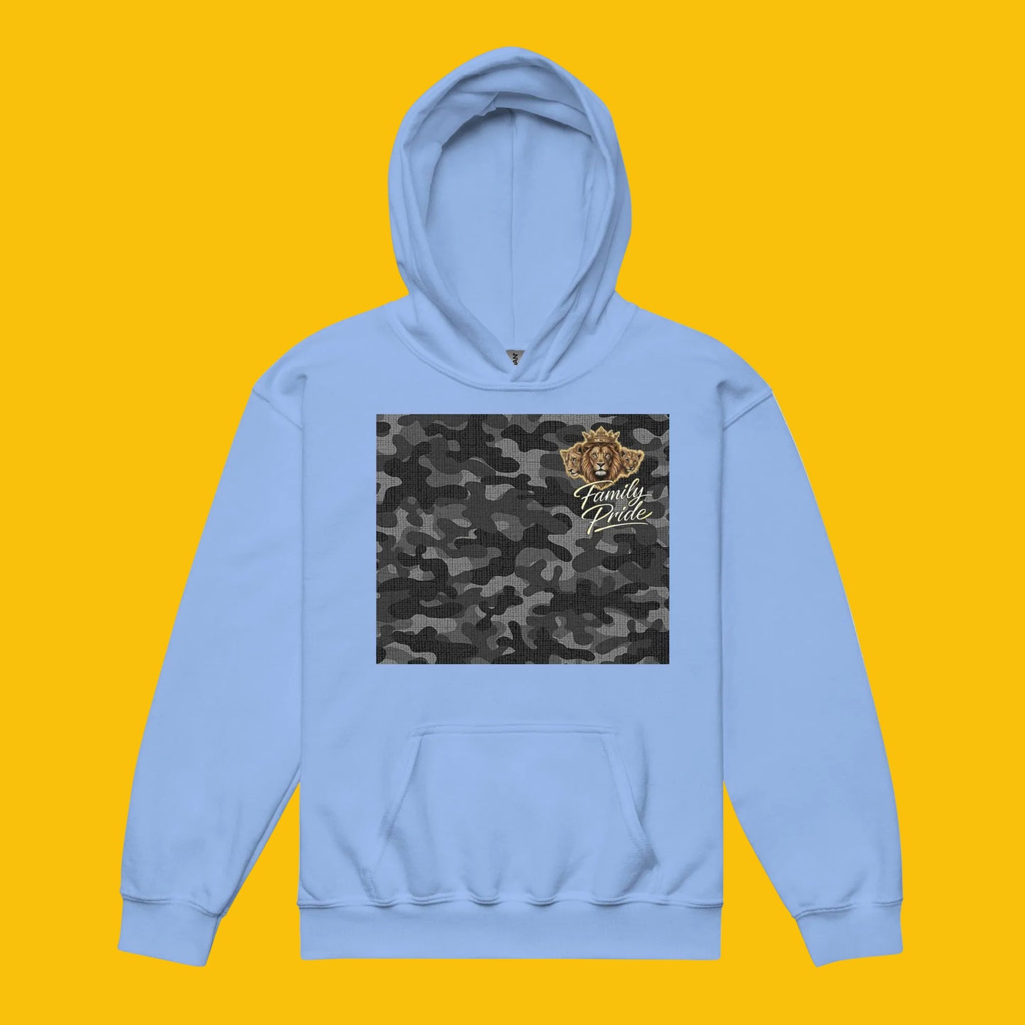 V.I.M Shadow Forge Camo Youth Heavy Blend Hoodie - Velvet Ink Market (V.I.M)
