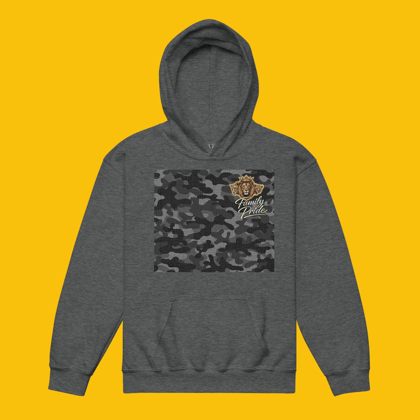 V.I.M Shadow Forge Camo Youth Heavy Blend Hoodie - Velvet Ink Market (V.I.M)