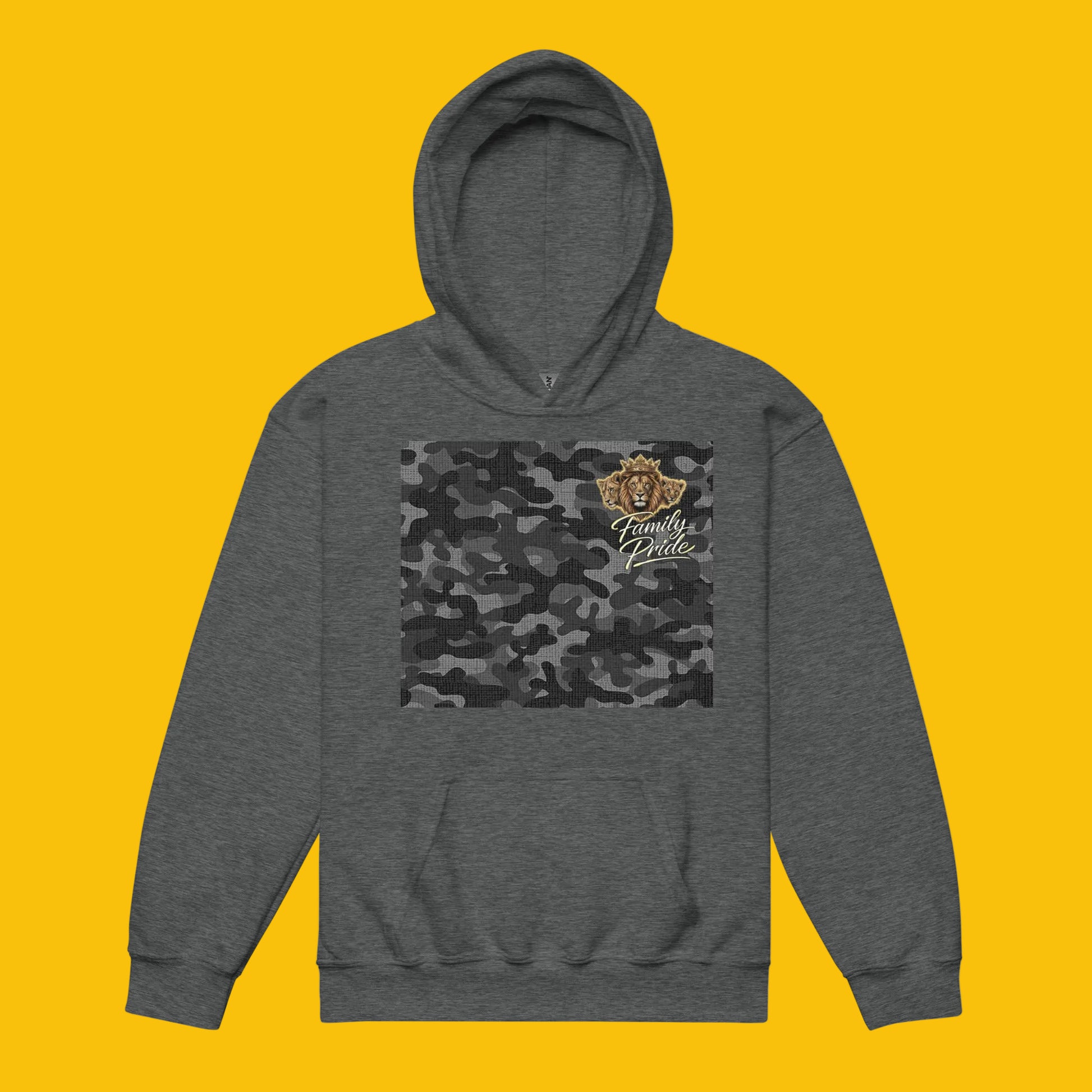 V.I.M Shadow Forge Camo Youth Heavy Blend Hoodie - Velvet Ink Market (V.I.M)