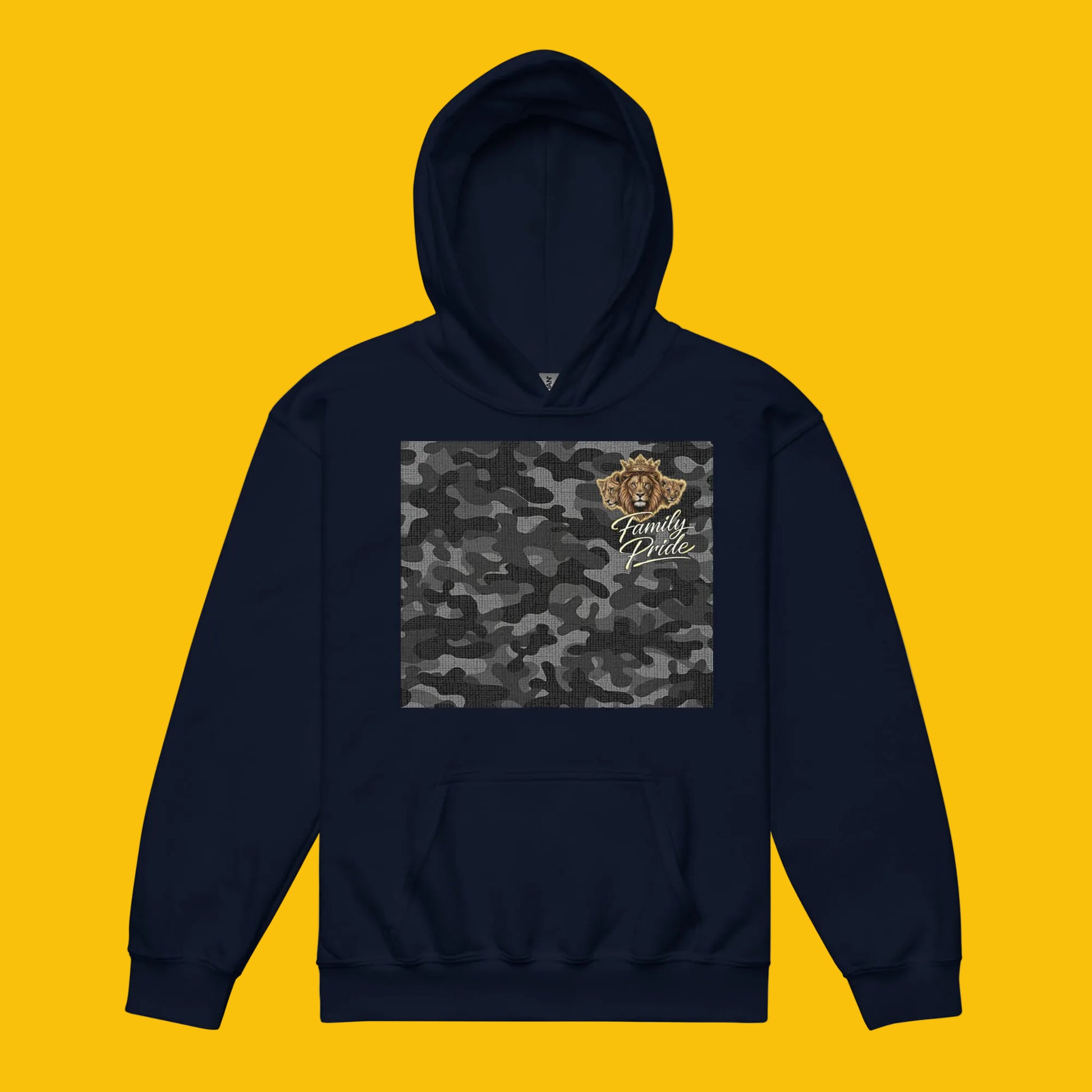 V.I.M Shadow Forge Camo Youth Heavy Blend Hoodie - Velvet Ink Market (V.I.M)
