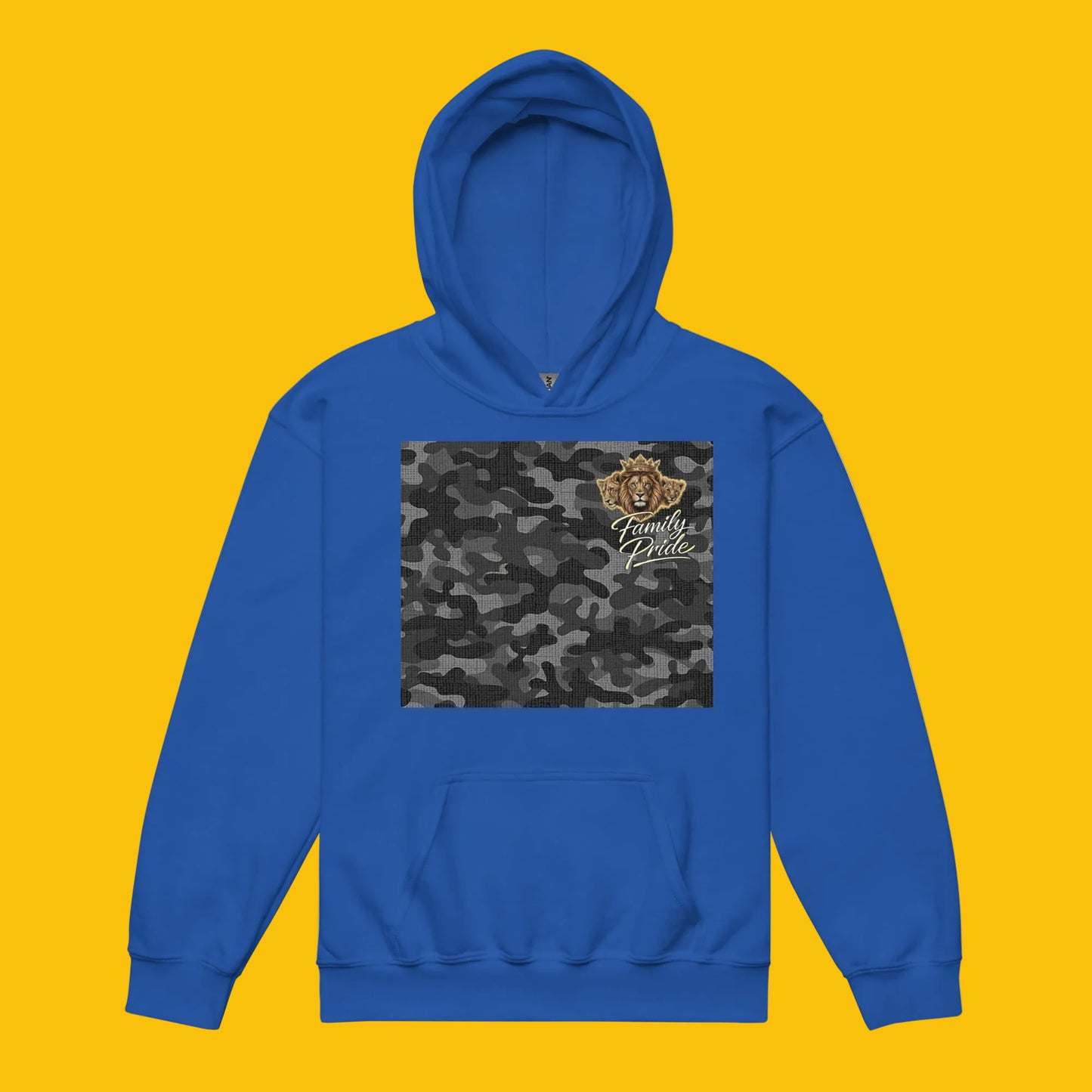V.I.M Shadow Forge Camo Youth Heavy Blend Hoodie - Velvet Ink Market (V.I.M)