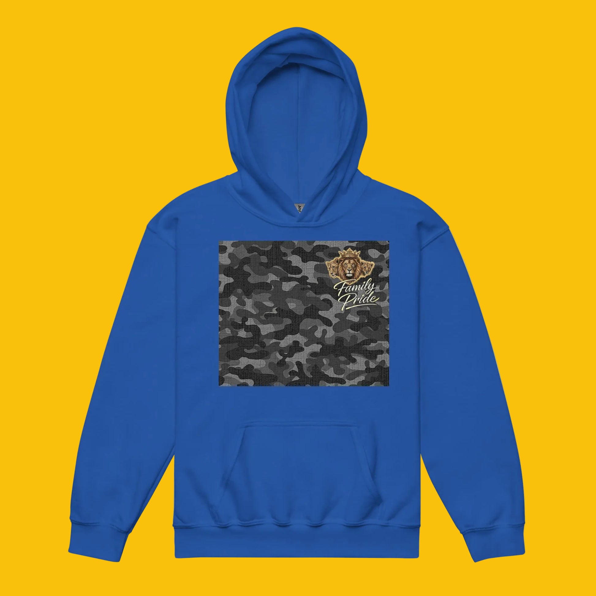 V.I.M Shadow Forge Camo Youth Heavy Blend Hoodie - Velvet Ink Market (V.I.M)